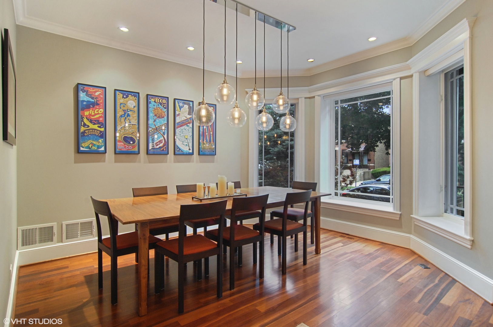 Undisclosed Address Chicago, IL 60618 - Photo 3 of 31 a view of a a dining room with furniture window and wooden floor