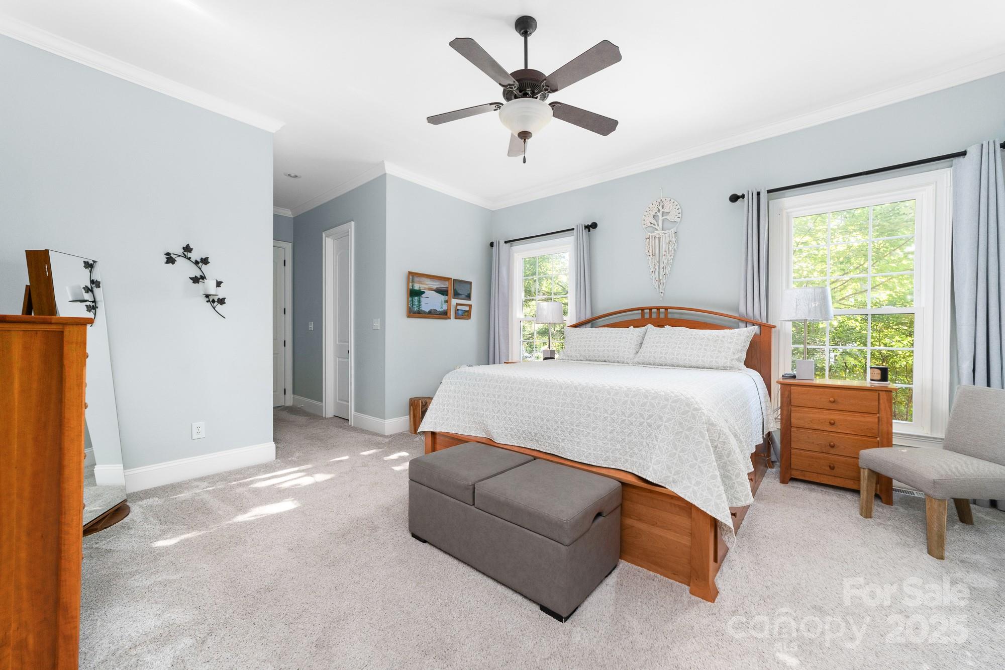 200 Galey Ridge Cramerton, NC 28032 - Photo 18 of 48 a bedroom with a bed and a large window