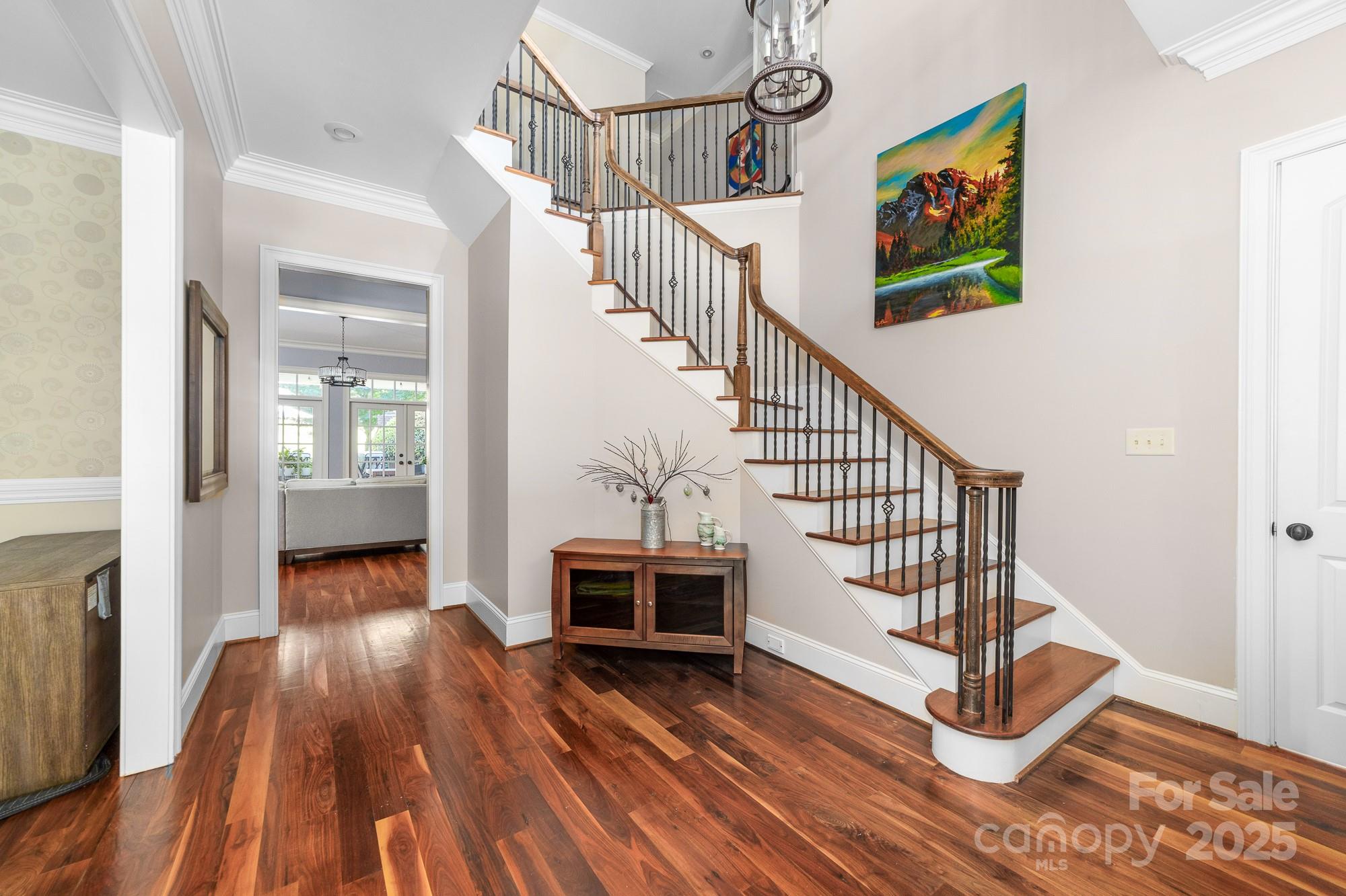 200 Galey Ridge Cramerton, NC 28032 - Photo 4 of 48 a view of entryway with wooden floor