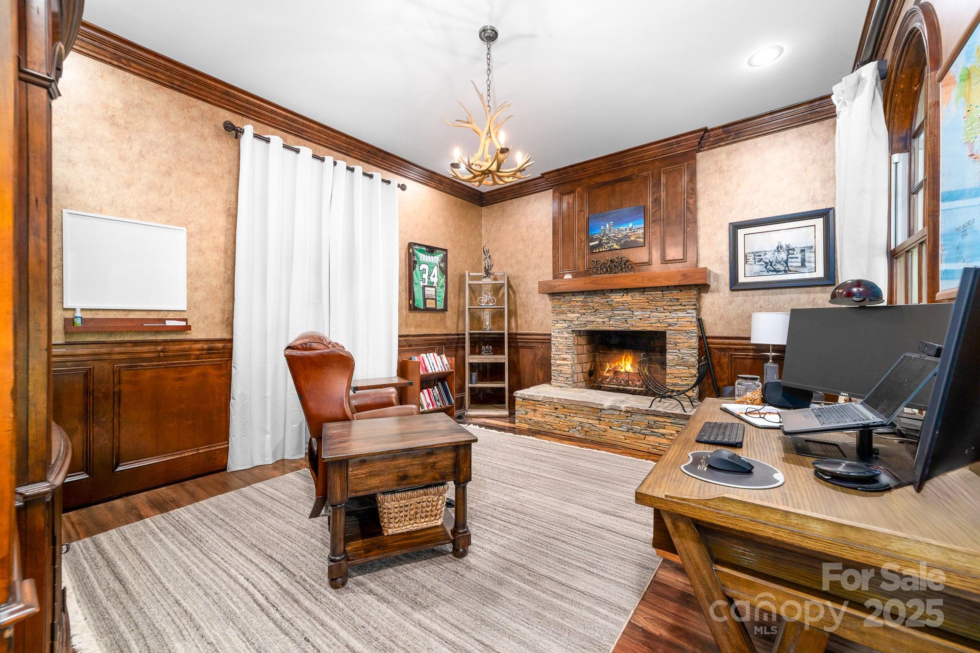 200 Galey Ridge Cramerton, NC 28032 - Photo 5 of 48 a living room with furniture and a fireplace