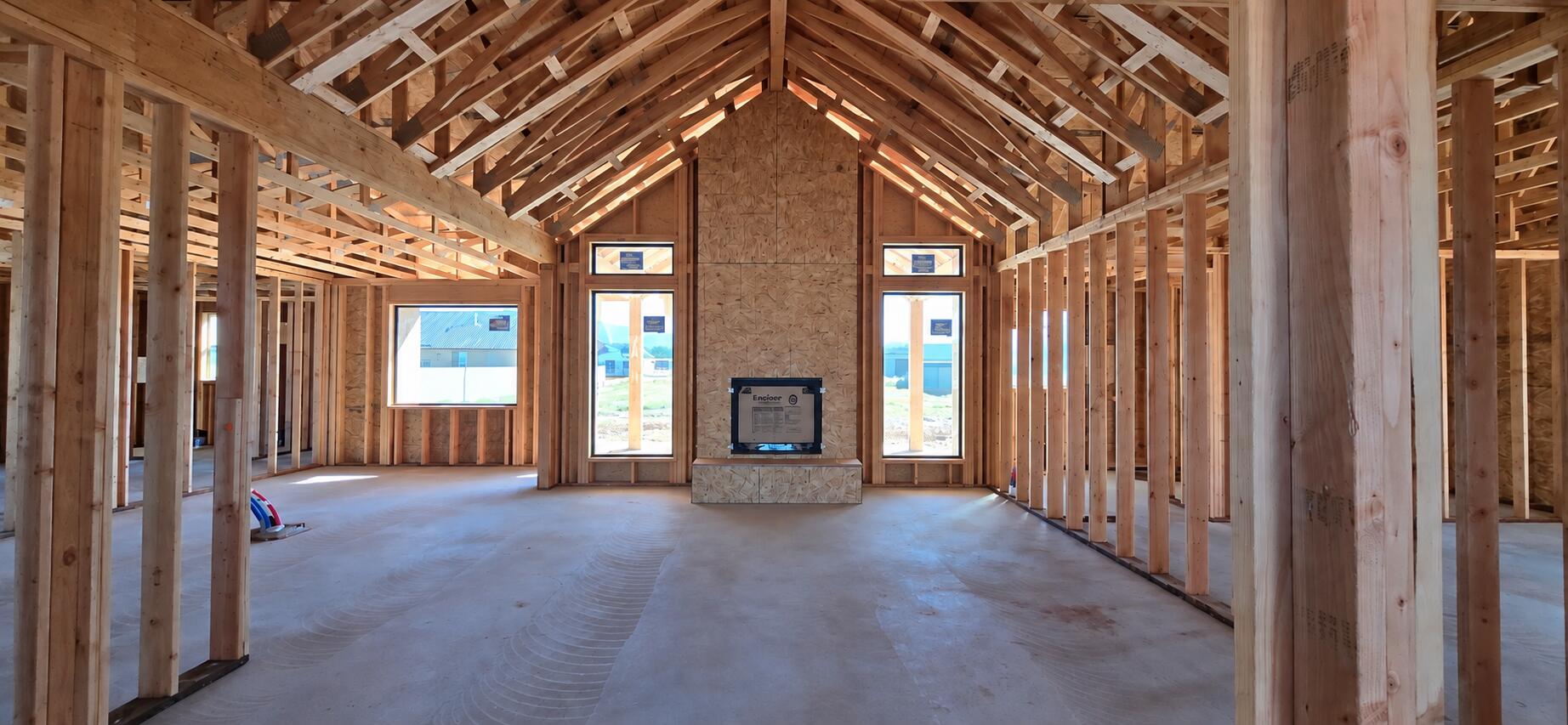 re framed living room fireplace
