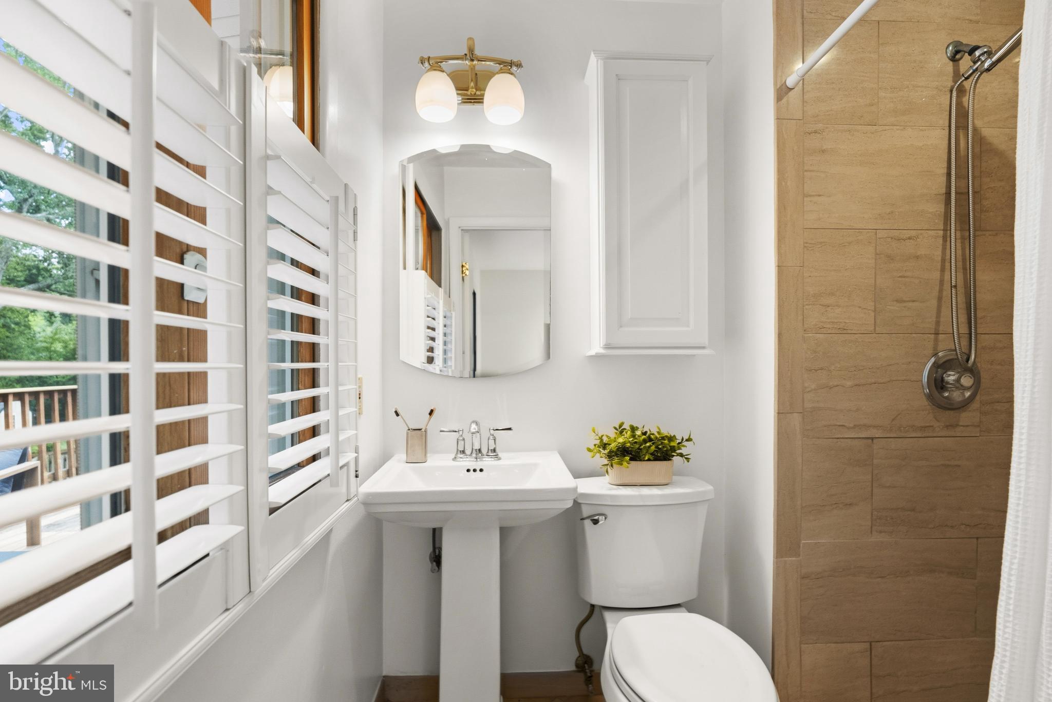 8719 Gateshead Road Alexandria, VA 22309 - Photo 23 of 53 Ensuite primary bath with plantation shutters