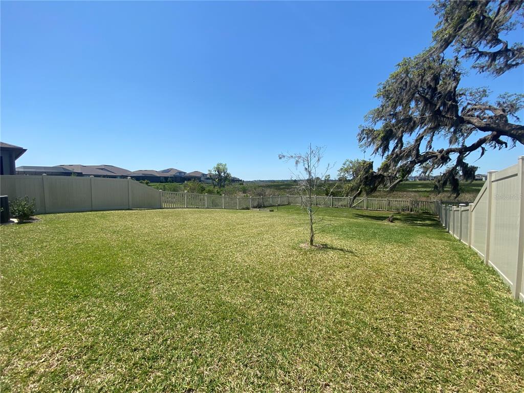 9610 Rally Spring Loop Wesley Chapel, FL 33545 - Photo 25 of 38 a view of a lake with houses in the background
