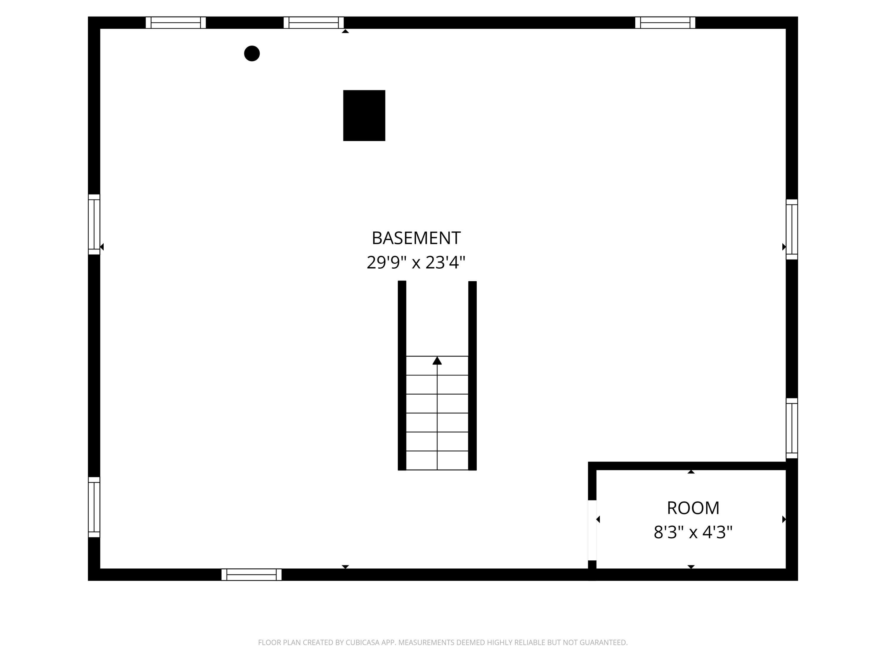 5873 North Santa Monica Boulevard Whitefish Bay, WI 53217 - Photo 21 of 22 Basement Floor Plan