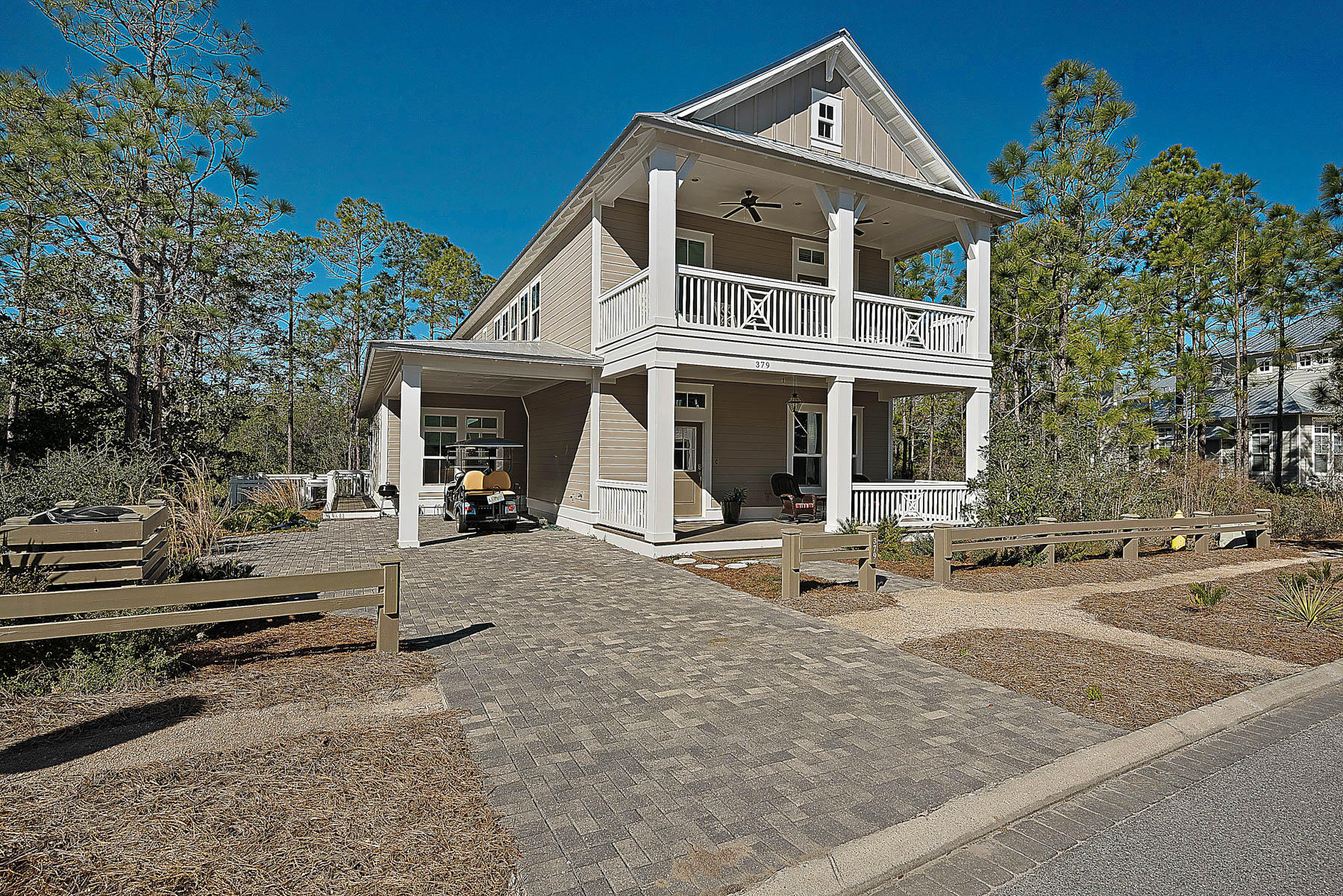 379 East Royal Fern Way Santa Rosa Beach, FL 32459 - Photo 3 of 53 front view of a house with a yard