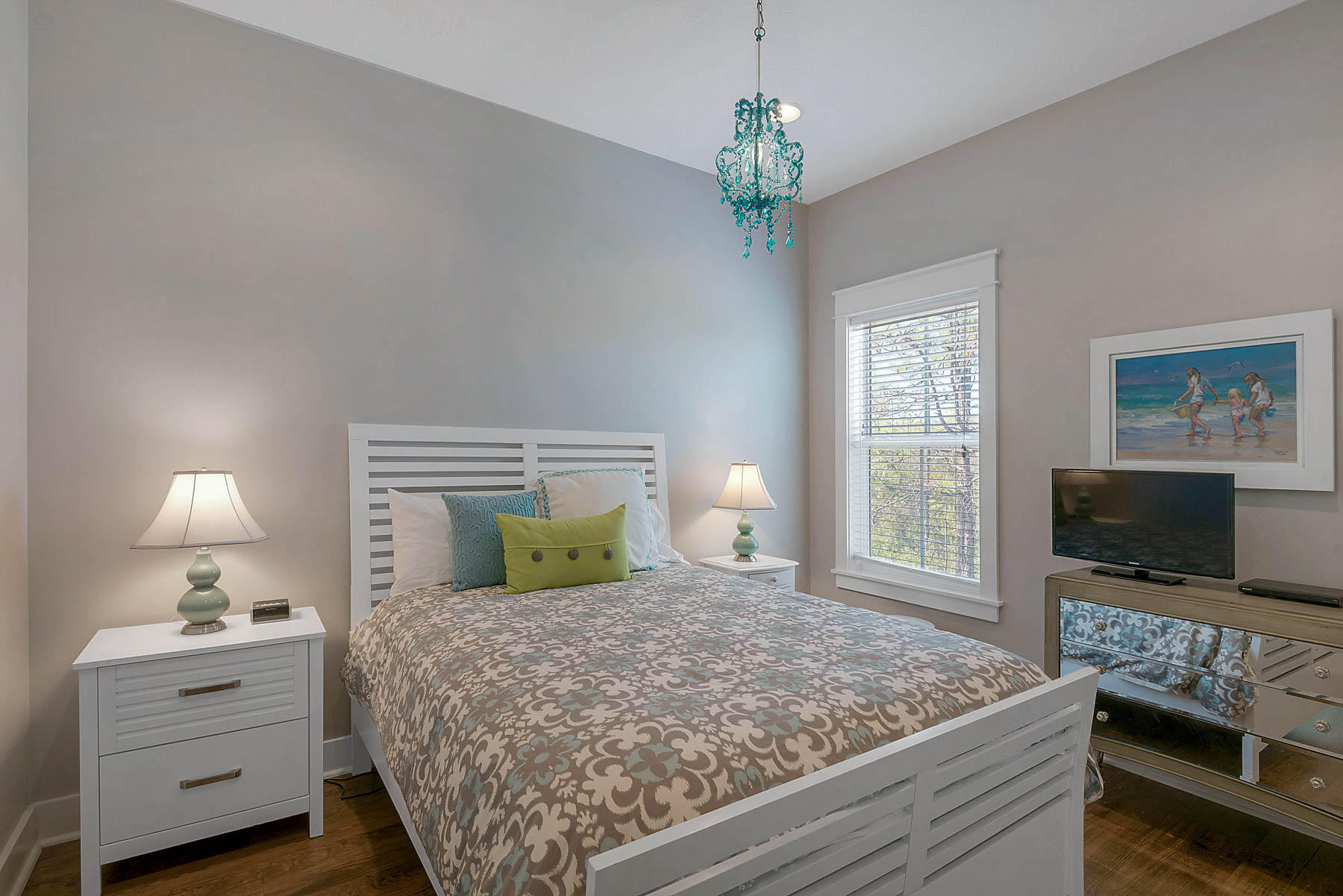 379 East Royal Fern Way Santa Rosa Beach, FL 32459 - Photo 41 of 53 a bedroom with a bed and flat screen tv