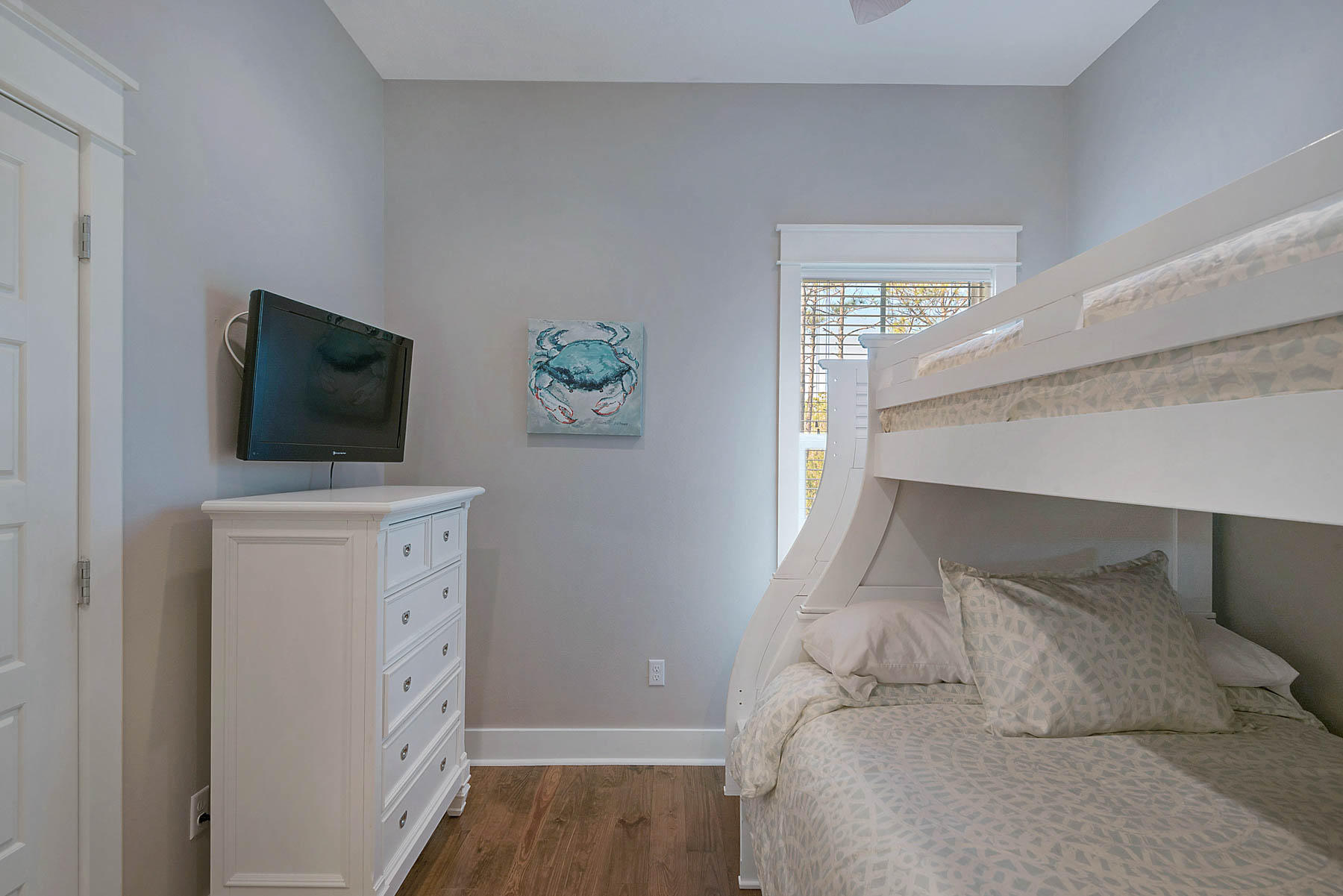 379 East Royal Fern Way Santa Rosa Beach, FL 32459 - Photo 44 of 53 a bedroom with a bed and flat screen tv