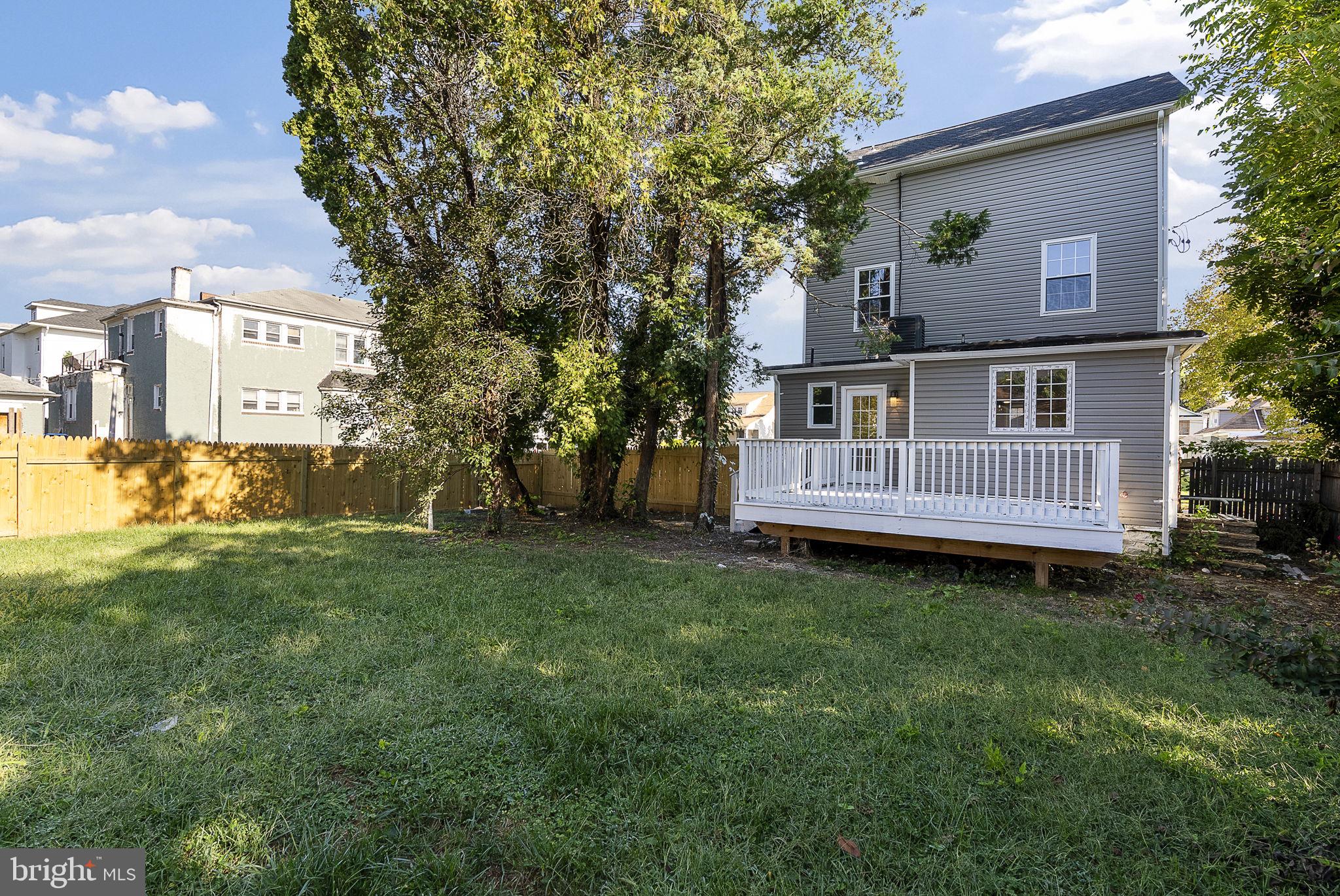 3417 Springdale Avenue Baltimore, MD 21216 - Photo 60 of 60 a view of backyard with deck and garden