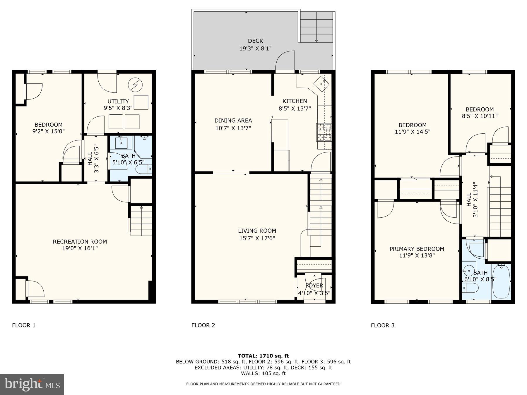1579 Dellsway Road Towson, MD 21286 - Photo 33 of 33 a picture of a floor plan