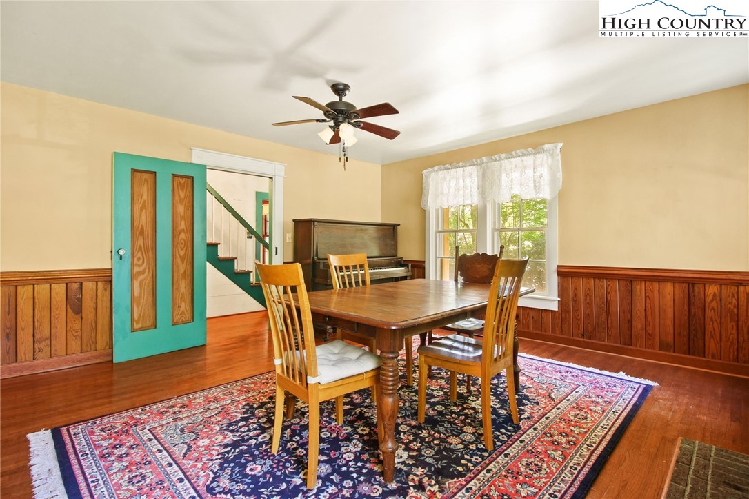 2166 George Hayes Road Boone, NC 28607 - Photo 20 of 50 a view of a dining room with furniture window and wooden floor