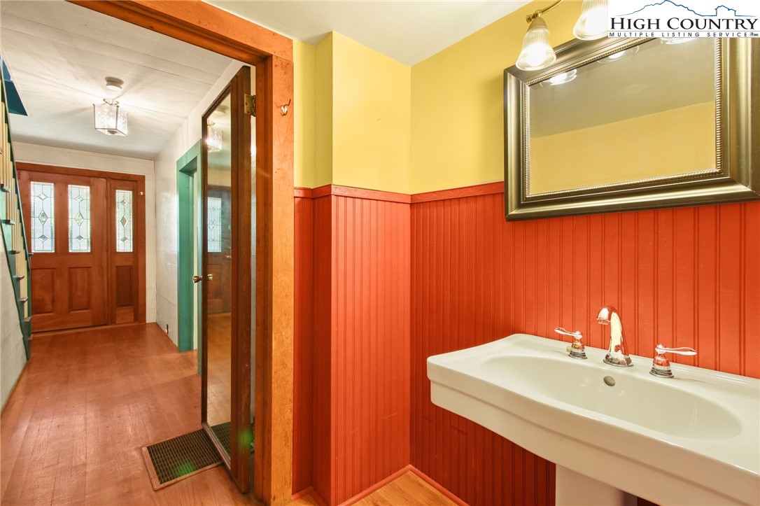 2166 George Hayes Road Boone, NC 28607 - Photo 30 of 50 a bathroom with a sink and a mirror