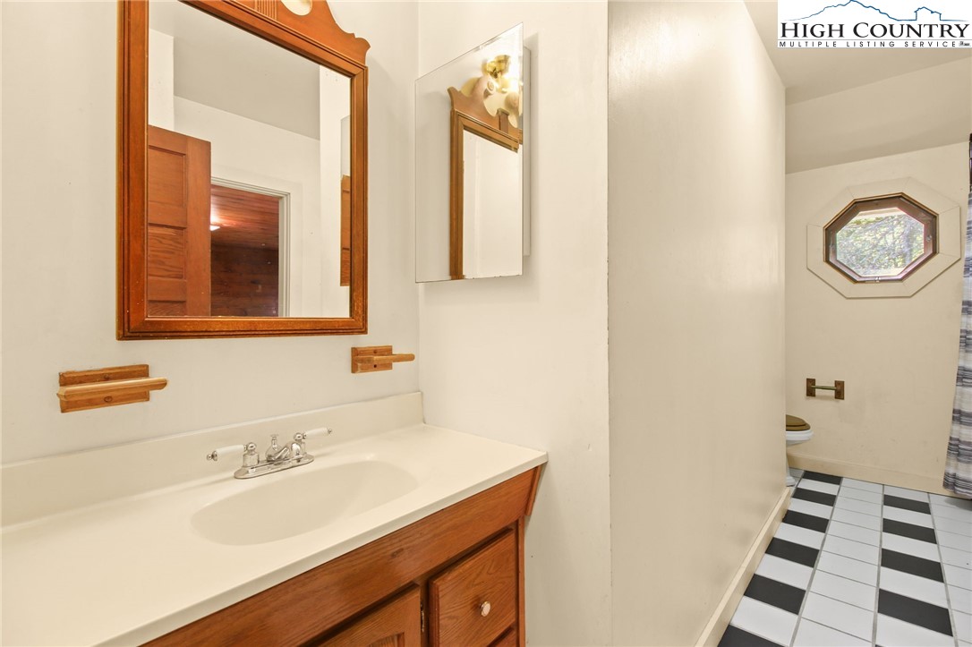 2166 George Hayes Road Boone, NC 28607 - Photo 44 of 50 a bathroom with a sink and a mirror