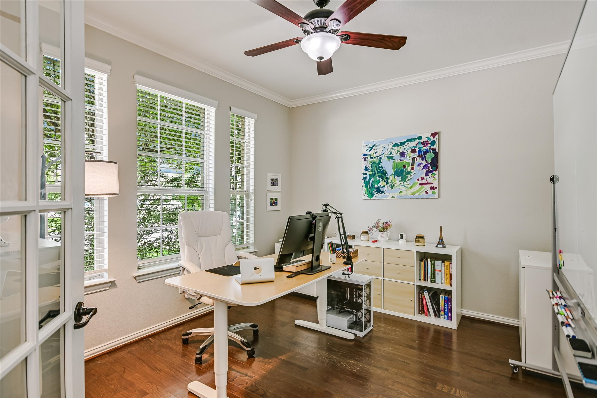 4623 Chestnut Meadows Bend Georgetown, TX 78626 - Photo 8 of 30 a workspace with furniture window and wooden floor