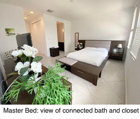 a living room with furniture flowerpot and a chandelier