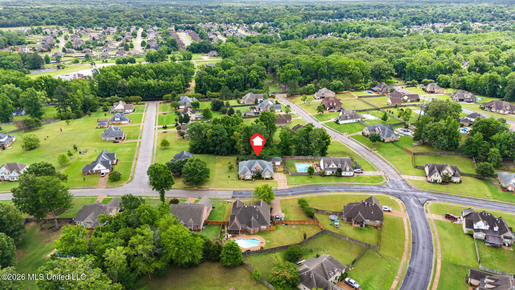 704 Shadow View Drive Hernando, MS 38632 - Photo 48 of 49 Ariel view!