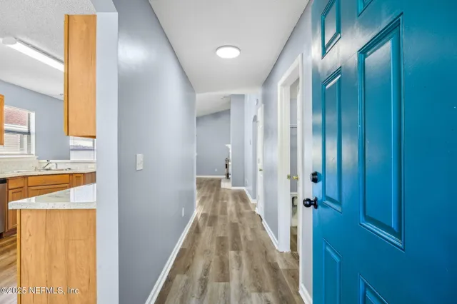 a view of a walk in closet