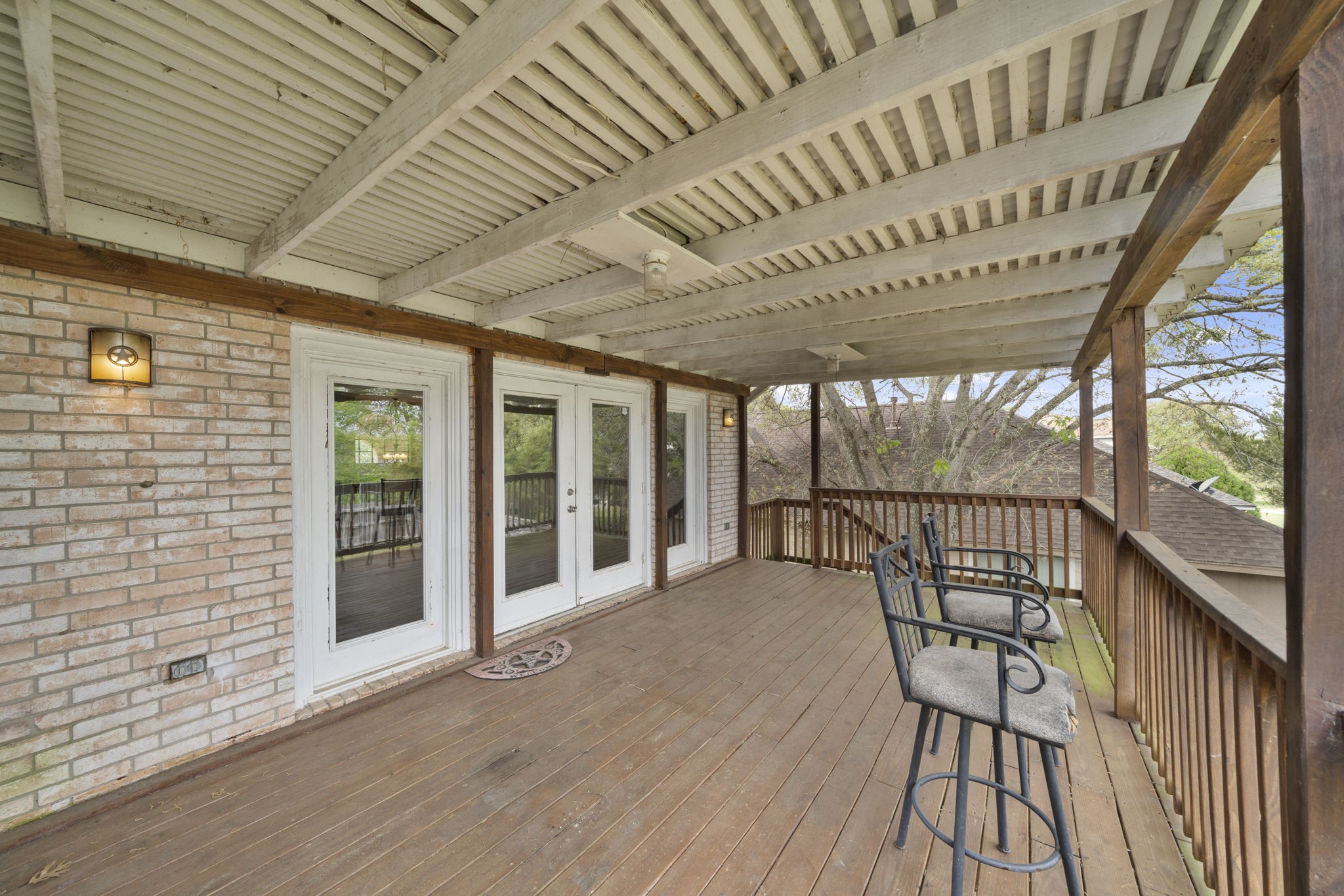 169 April Cove Montgomery, TX 77356 - Photo 28 of 39 Overlooking your spacious yard, this private outdoor space offers a peaceful retreat just off the home.