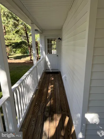 a view of a porch