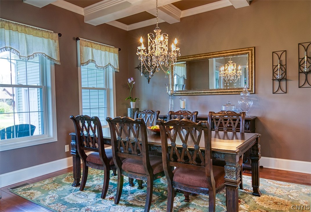 125 Mallard Bay Sullivan, NY 13037 - Photo 7 of 49 Elegant dining room with coffered ceiling.