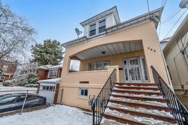 a view of a building with stairs and stairs