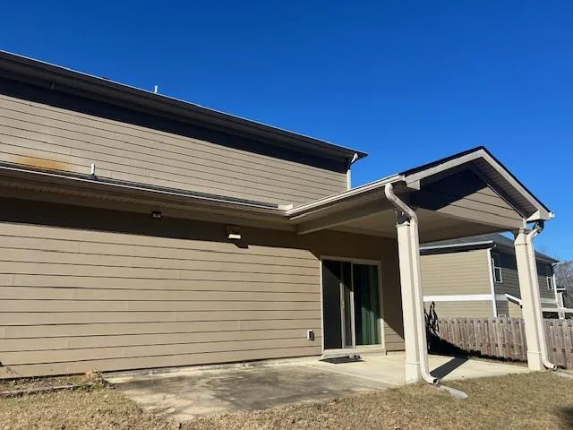 a view of a house with a roof