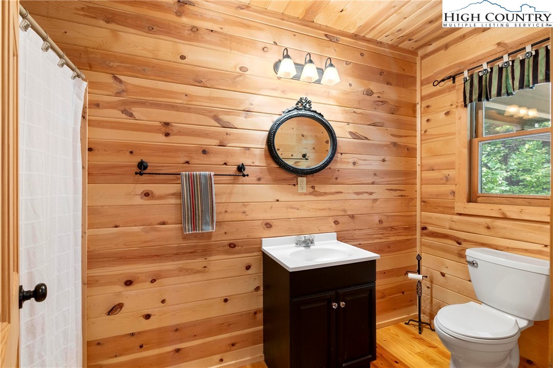 207 Carters Lane Purlear, NC 28665 - Photo 16 of 50 a bathroom with a sink and a mirror