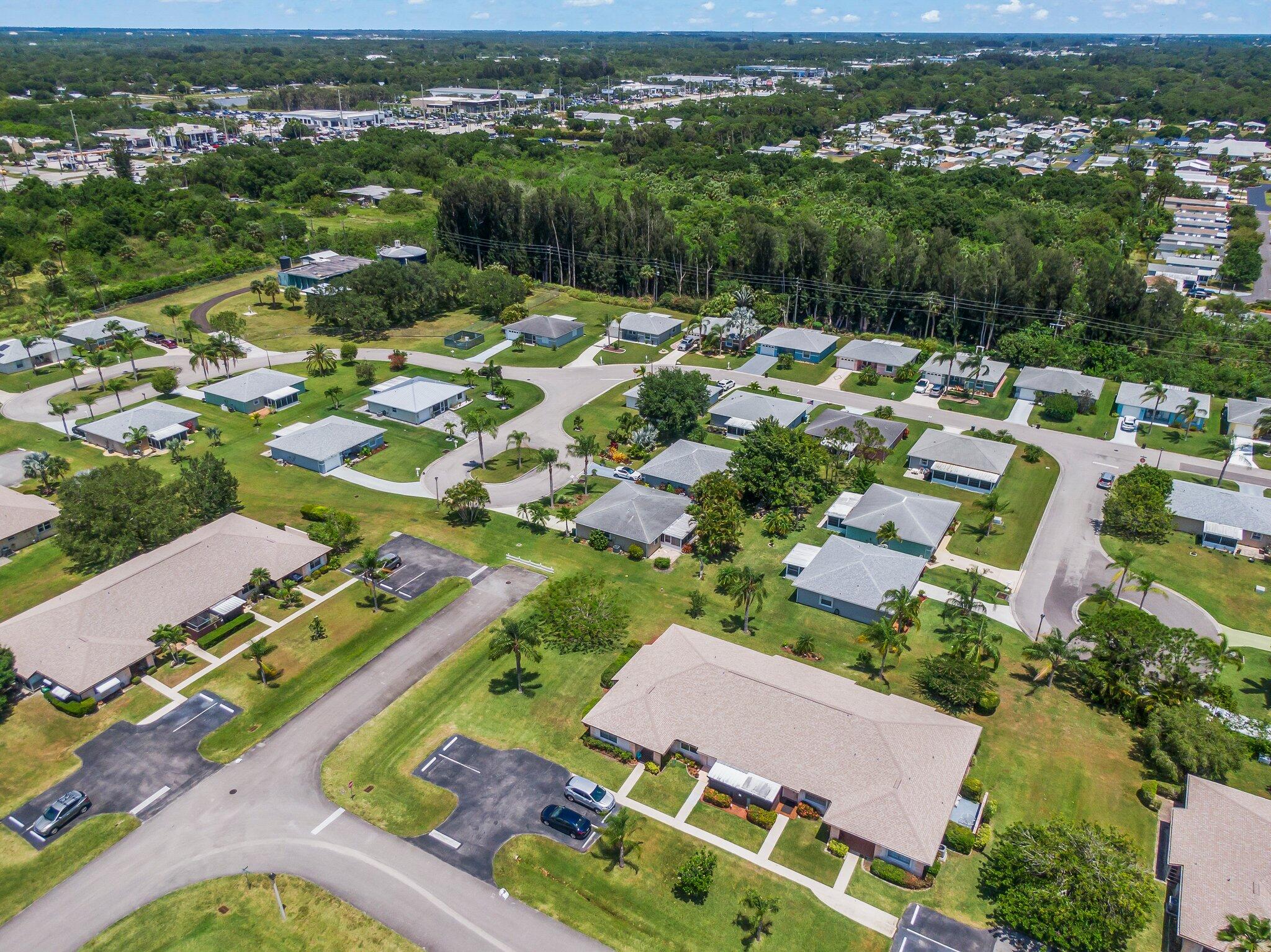 5712 Spindle Place Fort Pierce, FL 34982 - Photo 35 of 35 an aerial view of residential houses with outdoor space