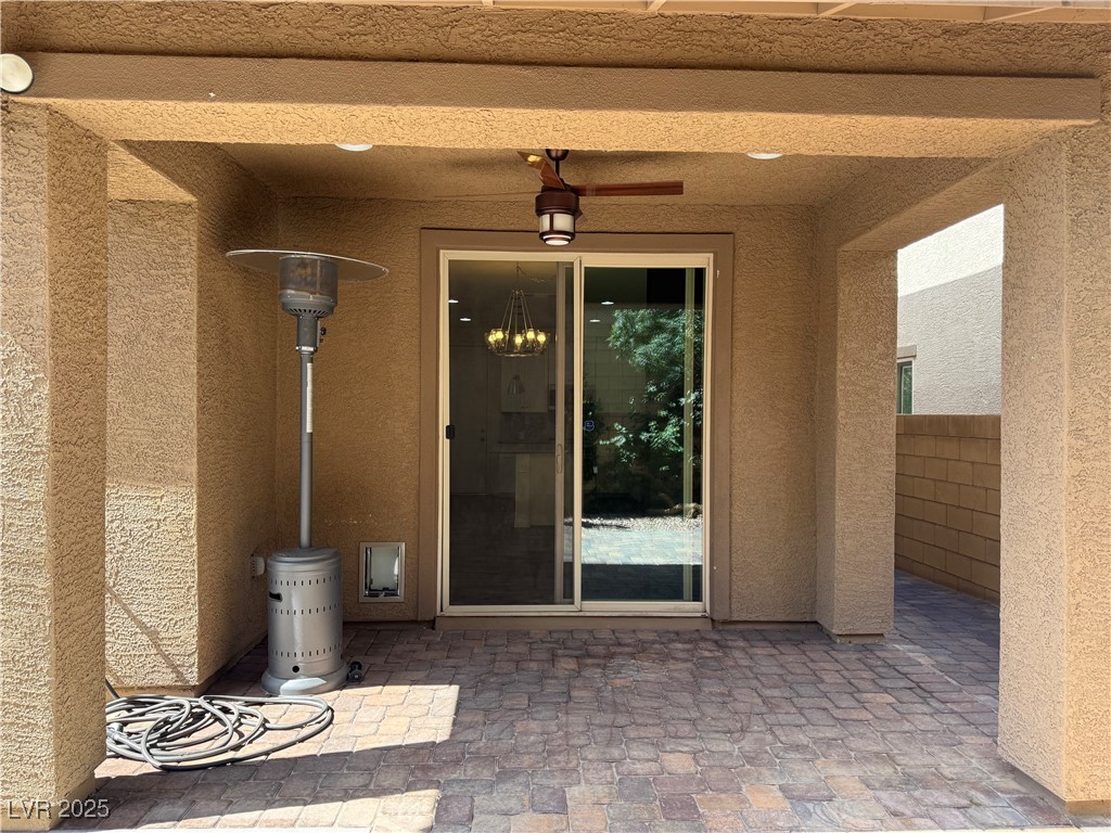 340 Mezzaforte Street Henderson, NV 89011 - Photo 21 of 39 Property entrance featuring a patio area and stucco siding