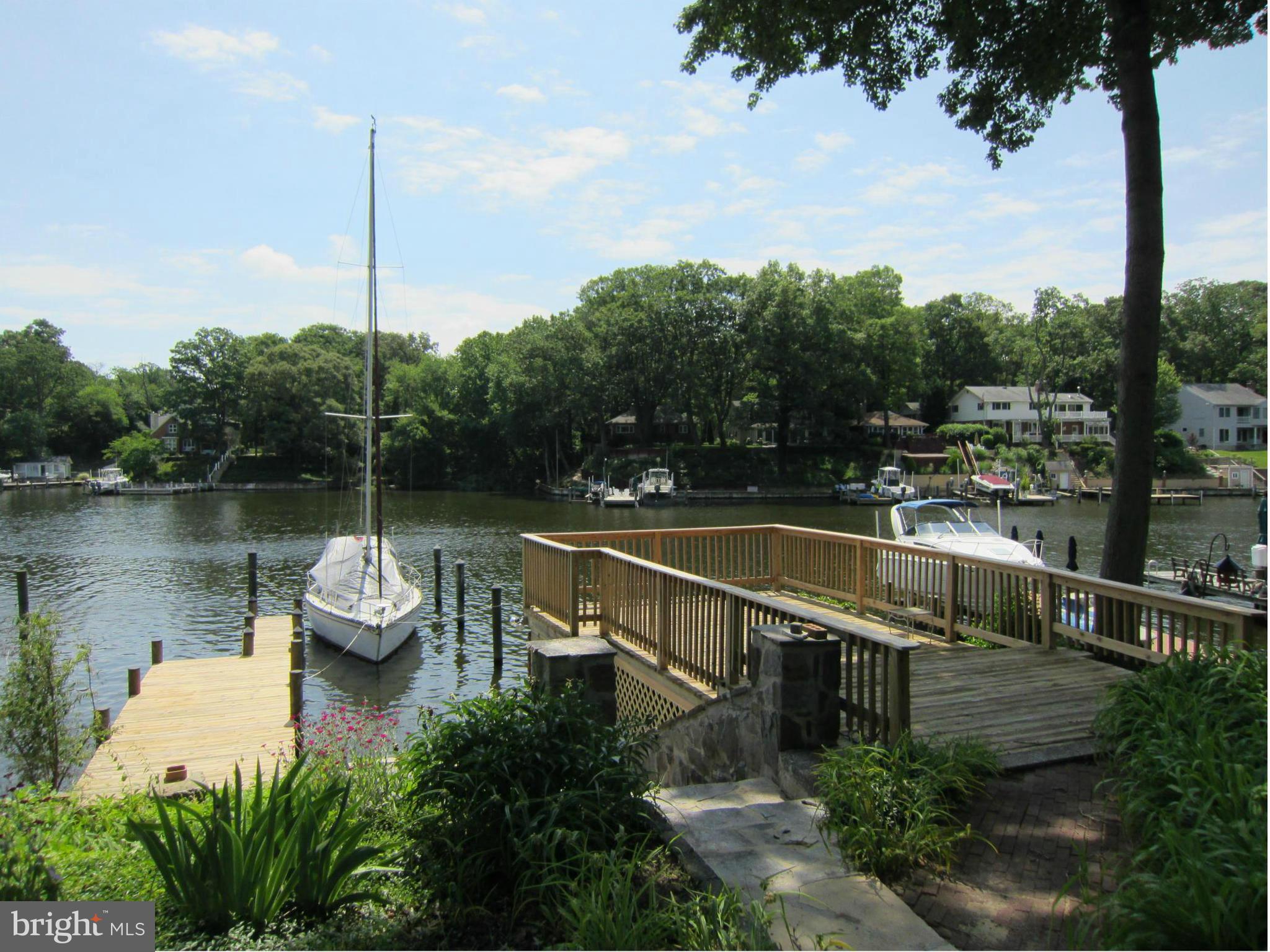 508 Riverside Drive Pasadena, MD 21122 - Photo 30 of 30 Deck and Pier at waterfront with electric&water