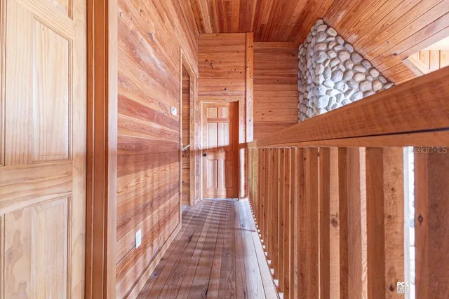 a view of a field with an outdoor space