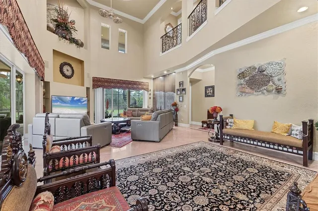 a view of a livingroom with furniture