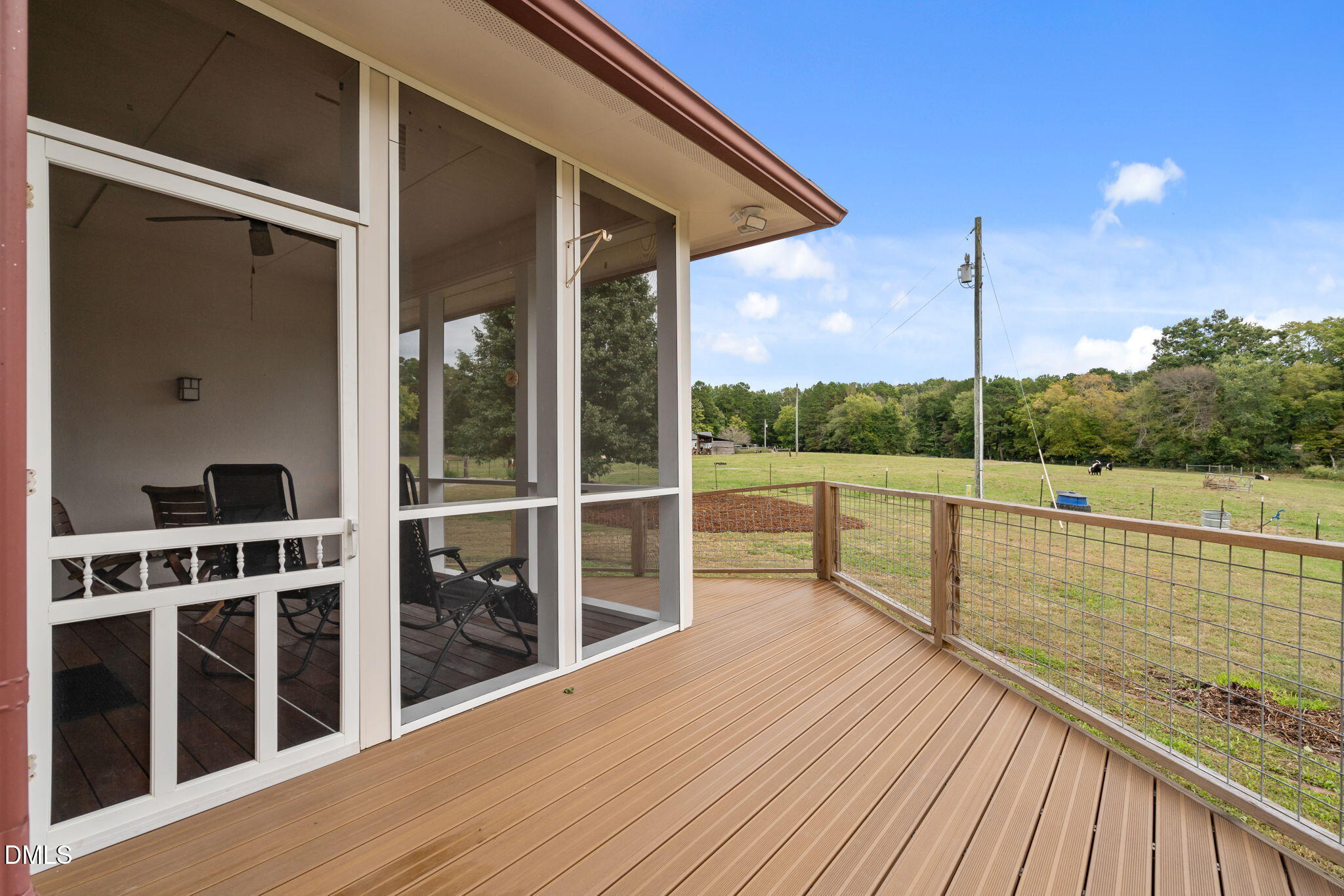 287 Herbie Road Carthage, NC 28327 - Photo 43 of 53 a view of balcony with wooden floor and seating