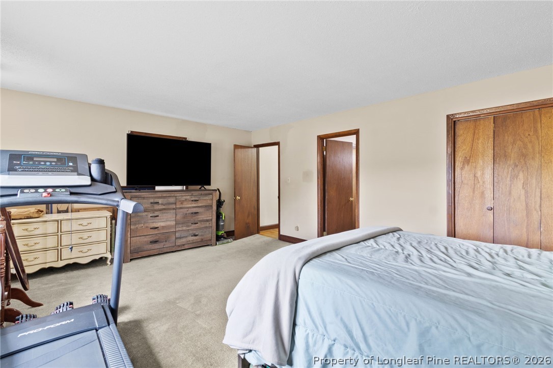 730 Slocomb Road Fayetteville, NC 28311 - Photo 22 of 48 a bedroom with a bed and a flat screen tv