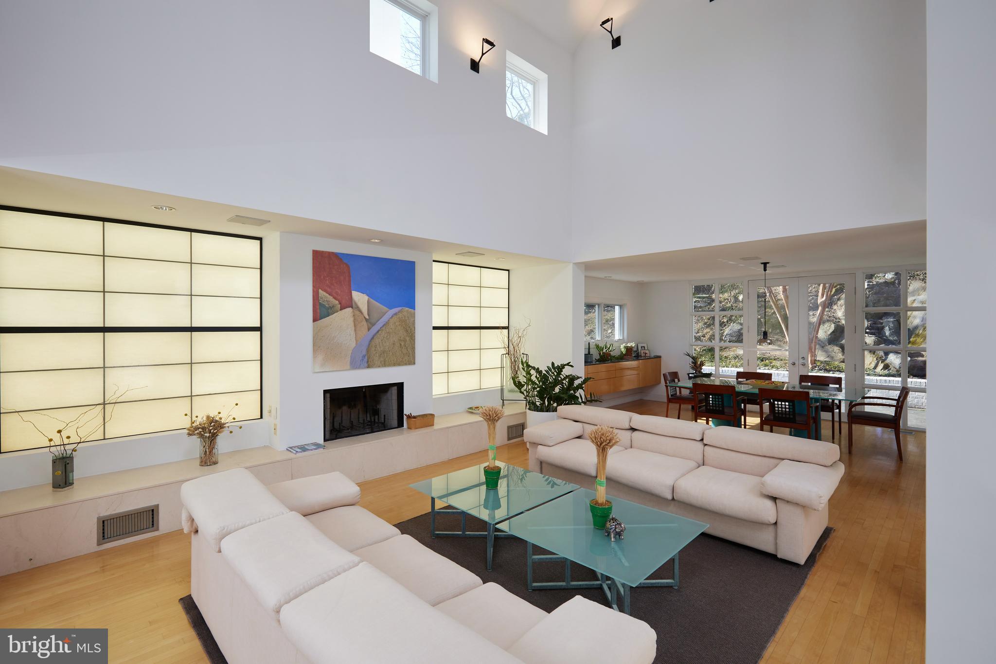 4527 Q Place Northwest Washington, DC 20007 - Photo 11 of 59 a living room with furniture fireplace and a large window