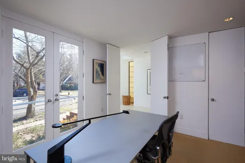 a view of a livingroom with furniture and window