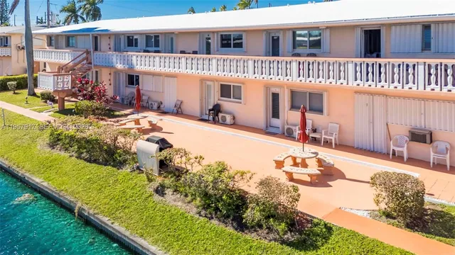 a view of an ocean with city from a terrace