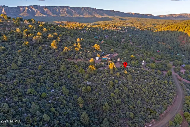 a view of city and mountain