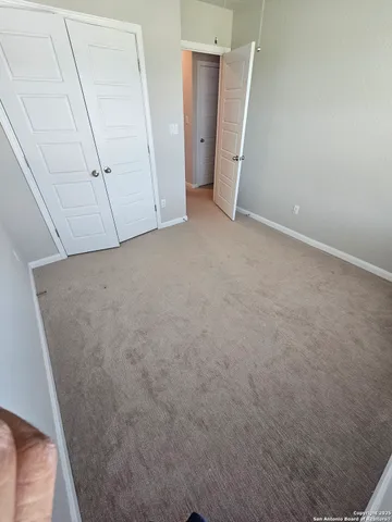 an empty room with an entrance