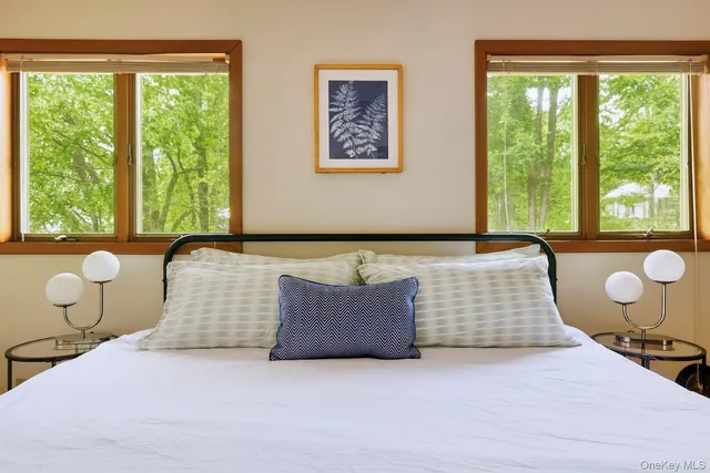 a living room with furniture and window