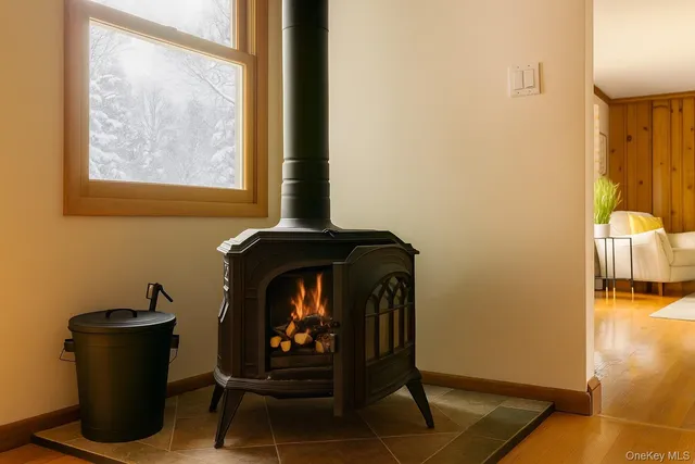 a room with furniture and a window