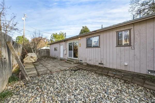 a backyard of a house