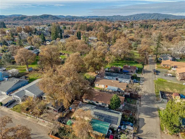 an aerial view of multiple house
