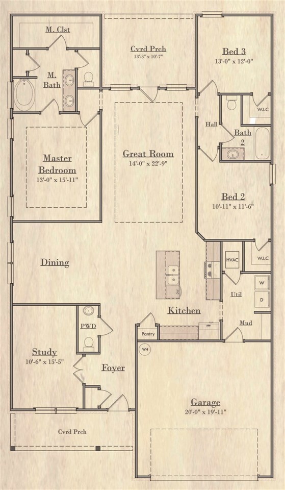 16529 Prado Loop Loxley, AL 36551 - Photo 14 of 14 Floor Plan