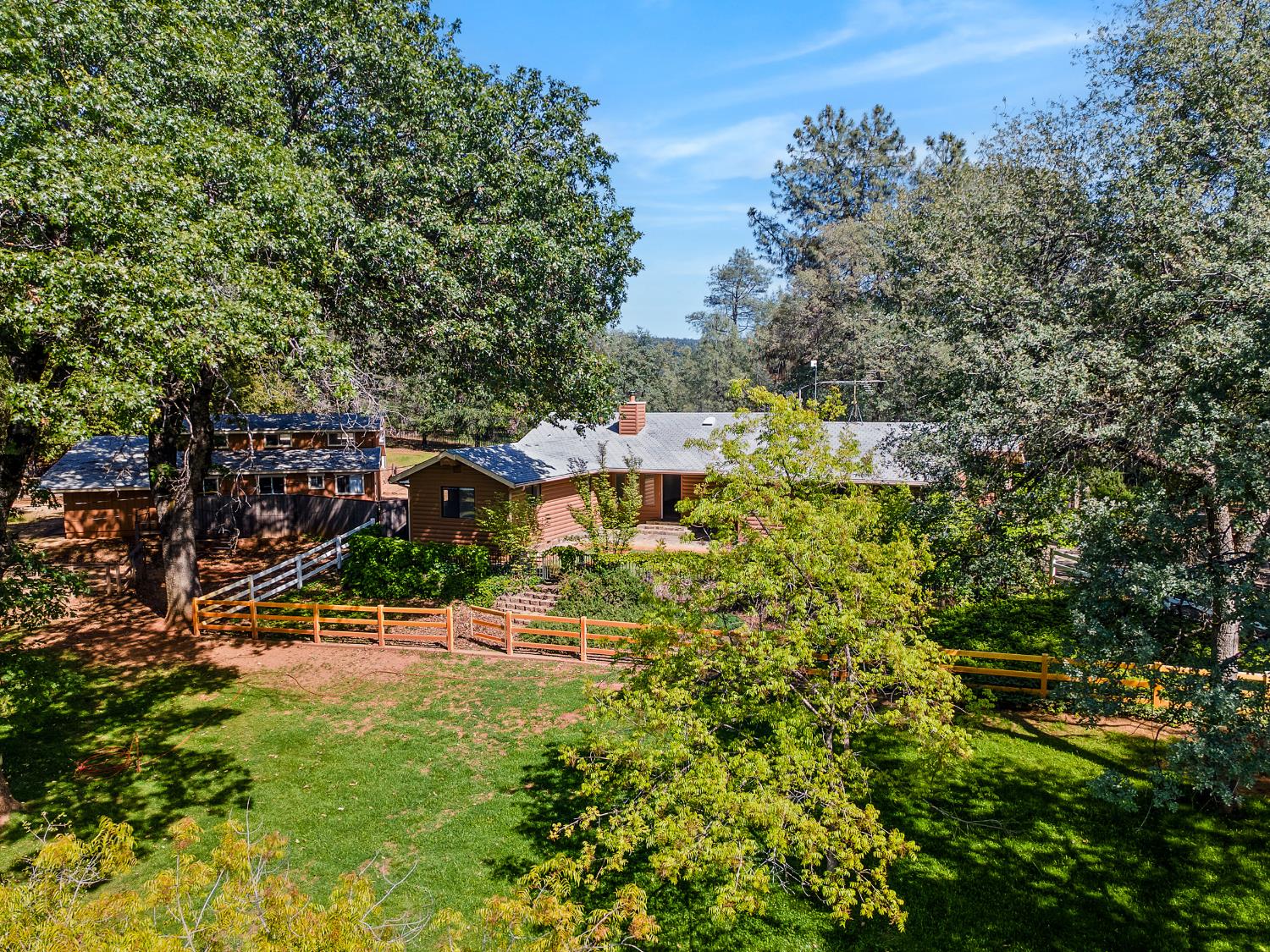 6460 Claim Street Placerville, CA 95667 - Photo 19 of 86 an aerial view of residential house with outdoor space