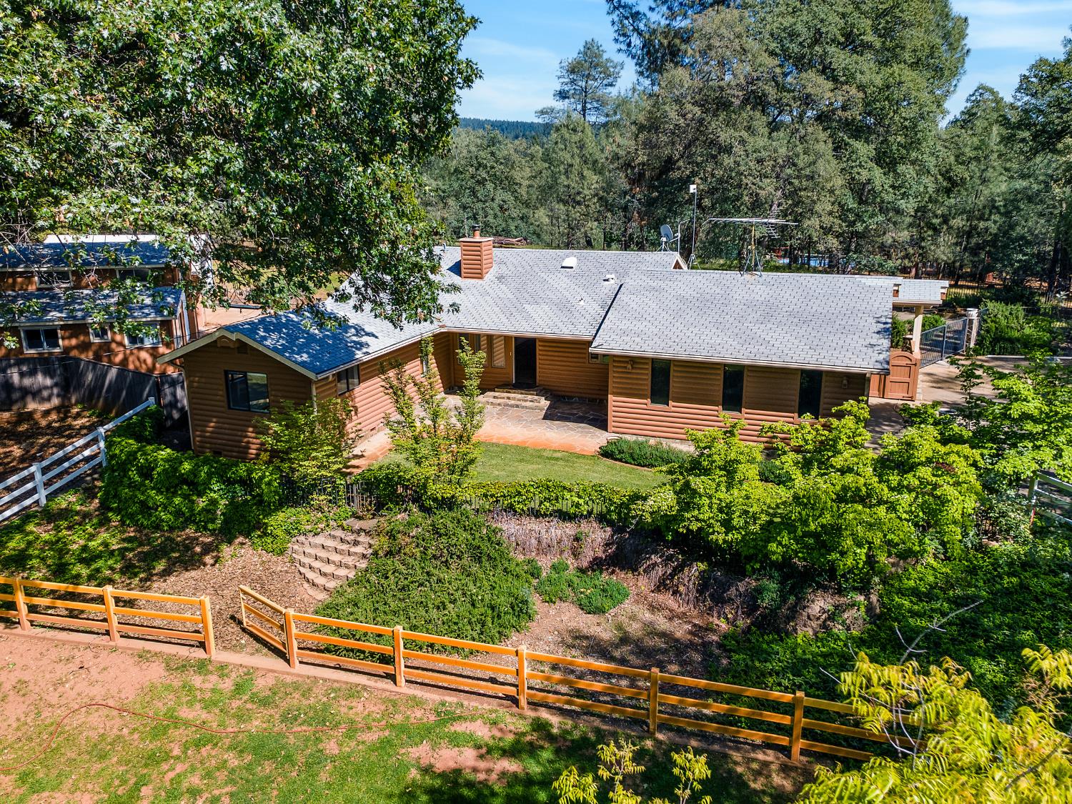 6460 Claim Street Placerville, CA 95667 - Photo 20 of 86 an aerial view of a house with a yard