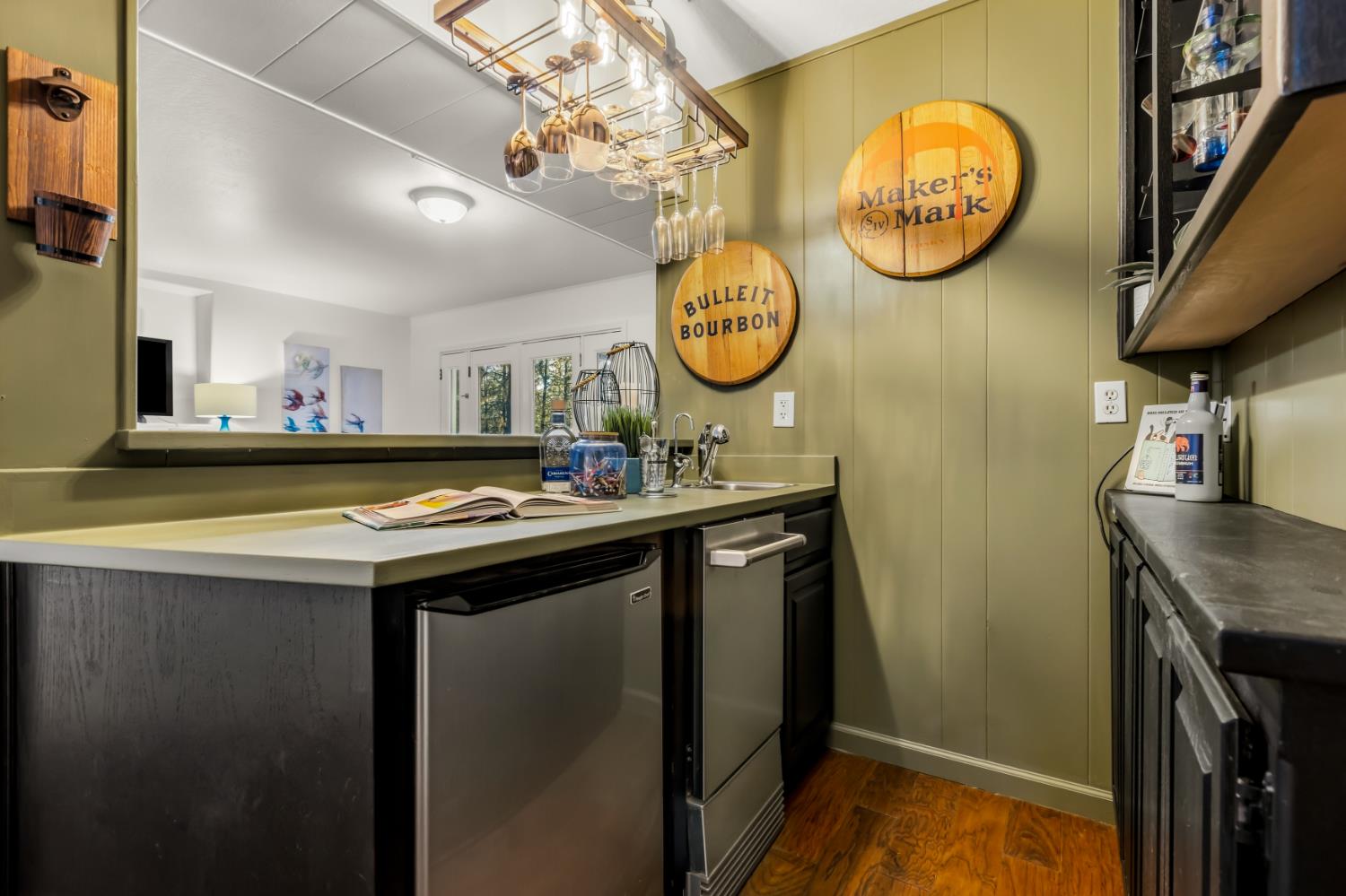 17082 Alioto Drive Grass Valley, CA 95949 - Photo 30 of 42 Sink, ice maker, frige, display shelfs and rack