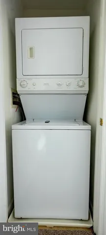 a close up view of washer and dryer