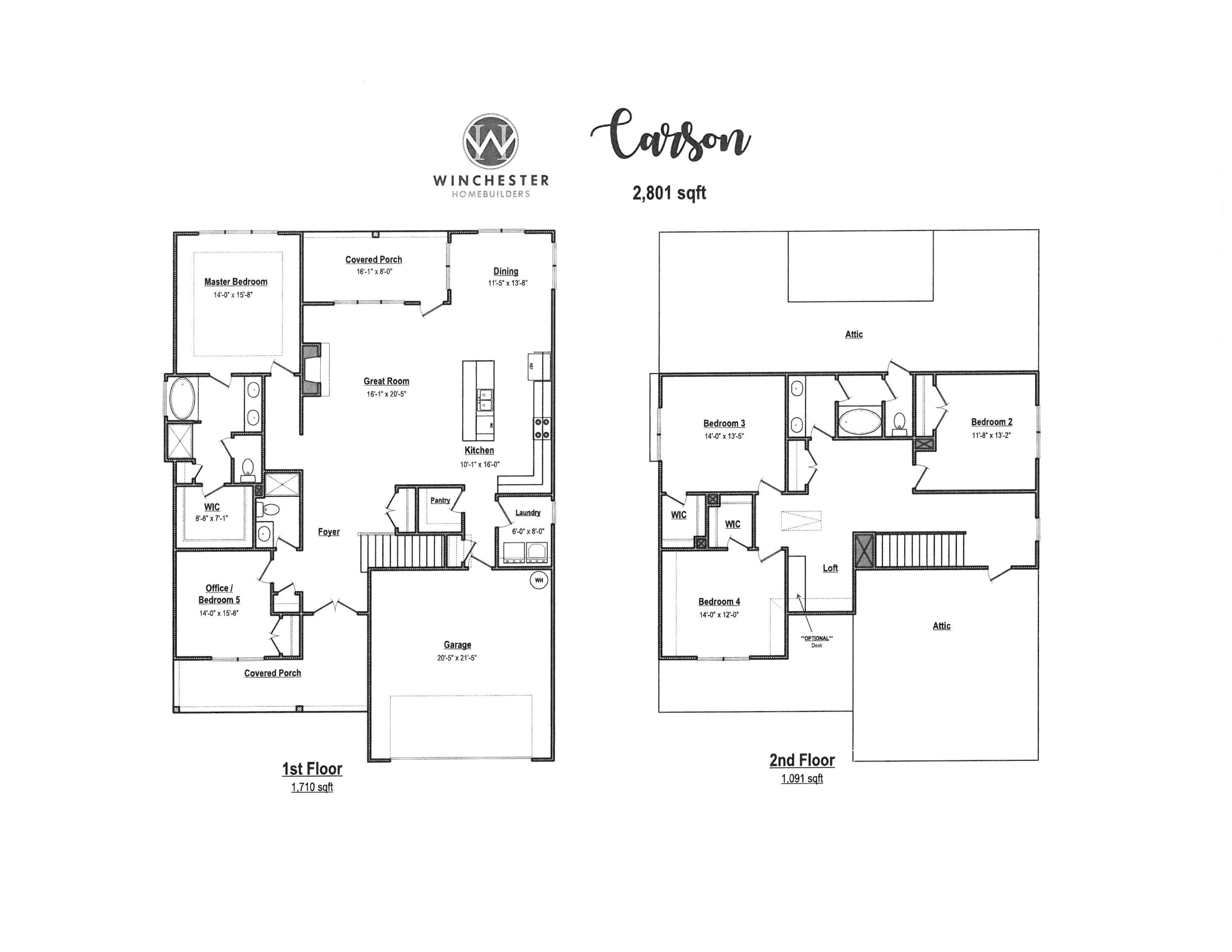 2342 Laurens Street Grovetown, GA 30813 - Photo 48 of 48 Carson - Floorplan