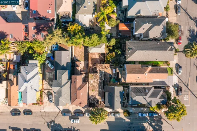 a view of a city with tall buildings
