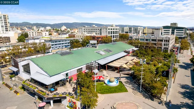 a view of a terrace with seating space